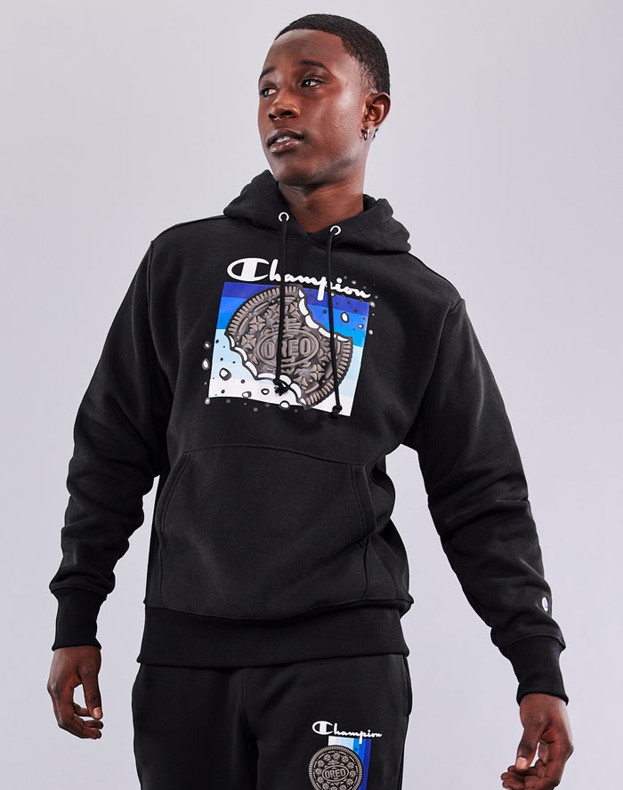 Champion Oreo® Reverse Weave Cookie Bites Hoodie Heren - Zwart - Belgie 3065YHJDL